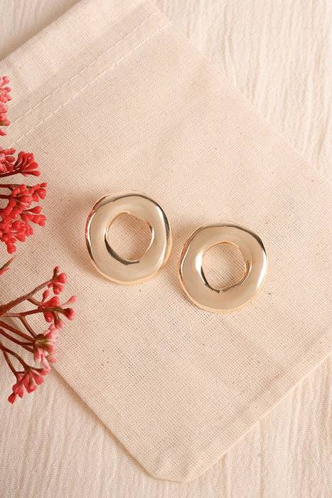Heliophilia Silver Pendientes de Oro con Recubrimiento de Laca